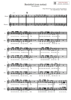 Dúo Dinámico-Resistiré (Dos flautas, con notas)_001